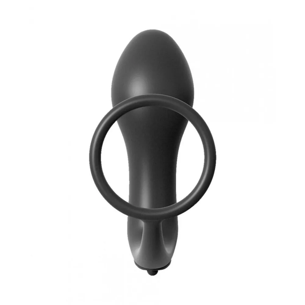 Penisring „Vibrating Plug“ mit batteriebetriebenem Vibro-Analplug| Vibration| analfantasy collection> Outlet