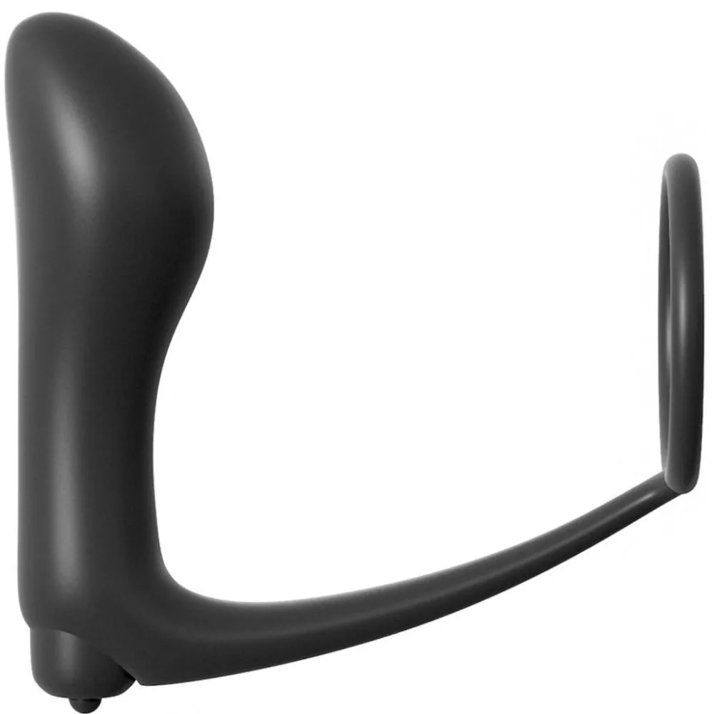 Penisring „Vibrating Plug“ mit batteriebetriebenem Vibro-Analplug| Vibration| analfantasy collection> Outlet