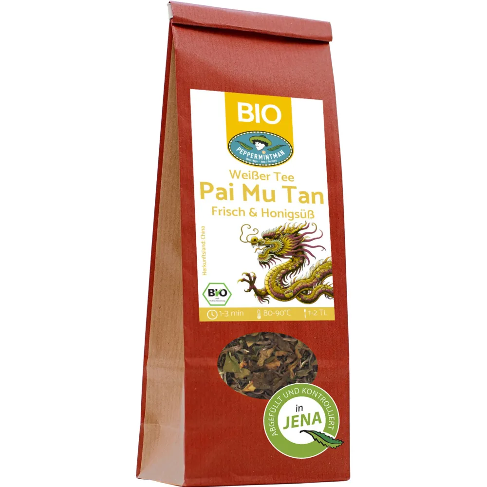 PEPPERMINTMAN Weißer Tee "Pai Mu Tan", Bio| Best