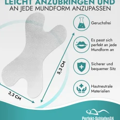 Perfekt-Schlafen24 - 120 x Mundpflaster gegen Schnarchen Transparent> Online