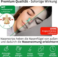 Perfekt-Schlafen24 - 120 x Starke Nasenpflaster gegen Schnarchen| Online