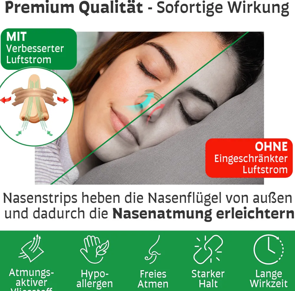 Perfekt-Schlafen24 - 120 x Starke Nasenpflaster gegen Schnarchen| Online