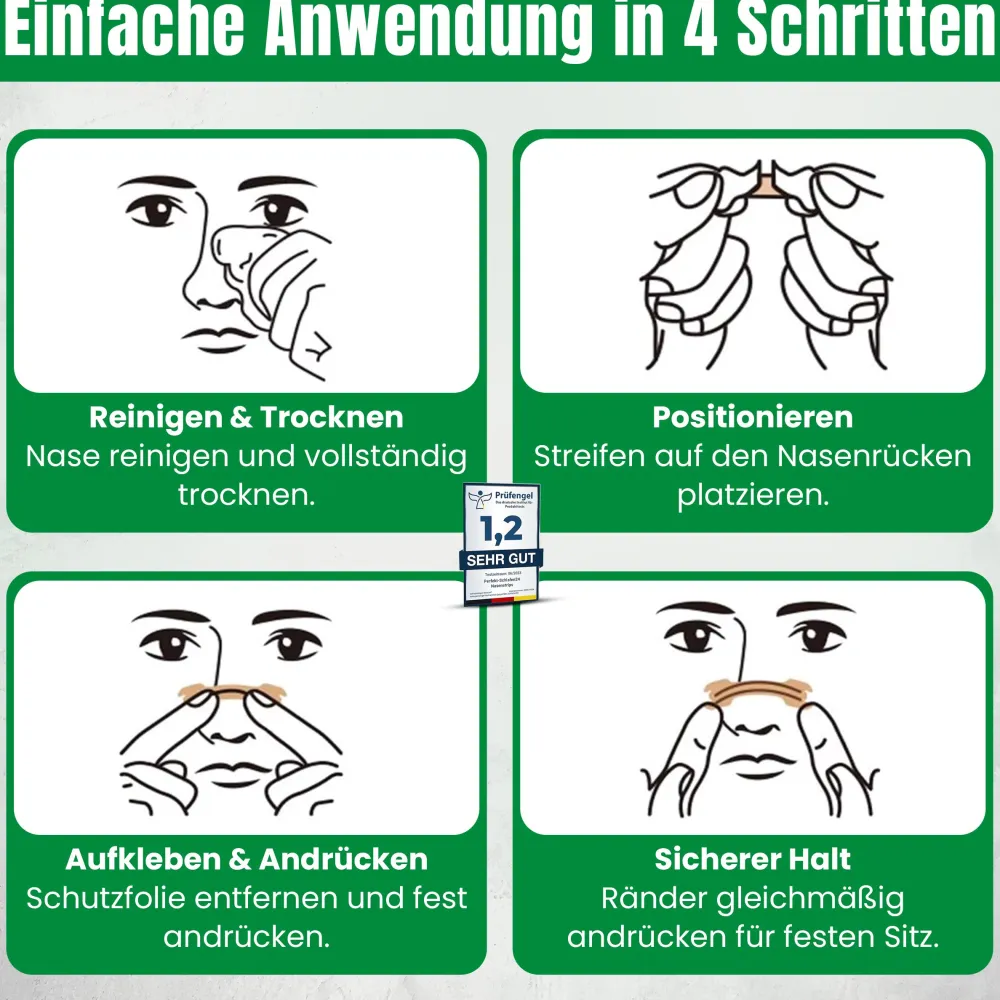 Perfekt-Schlafen24 - 120 x Starke Nasenpflaster gegen Schnarchen| Online