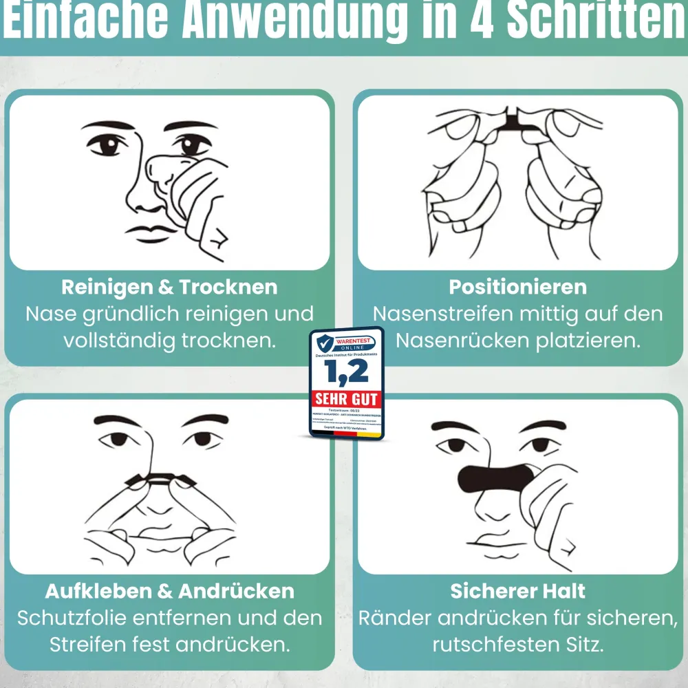 Perfekt-Schlafen24 - 30 x Transparente Antischnarch Nasenpflaster| Best