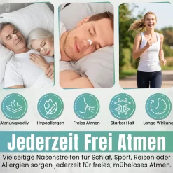 Perfekt-Schlafen24 - 30 x Transparente Antischnarch Nasenpflaster| Best