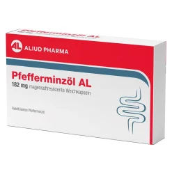 Pfefferminzöl AL 182 mg Weichkapseln bei Bauchkrämpfen, Bauchschmerzen, Blähungen, insbesondere bei Reizdarmsyndrom| Best