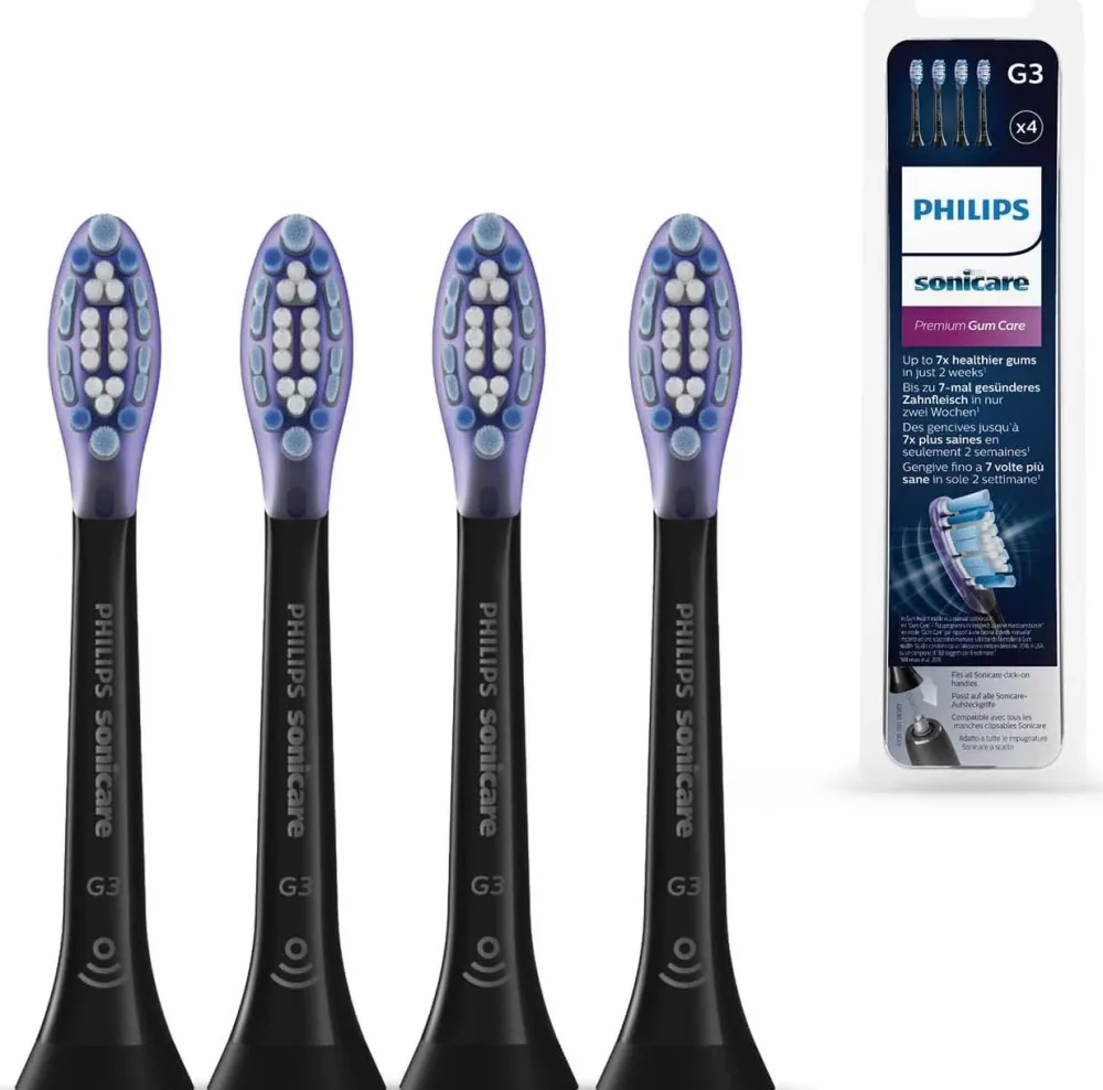 Sonicare G3 Premium Gum Care 4x Bürstenköpfe schwarz|PHILIPS Best