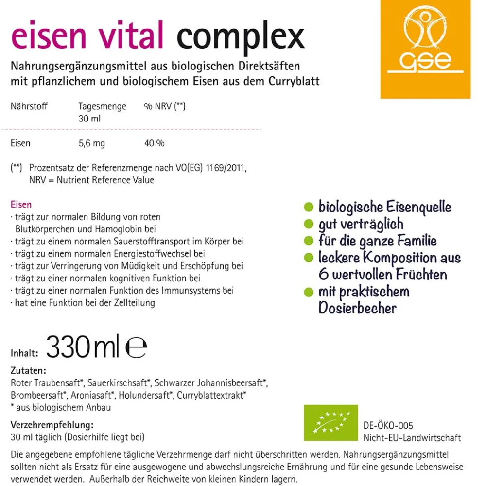 phyto vitamins Eisen Vital Complex> Hot
