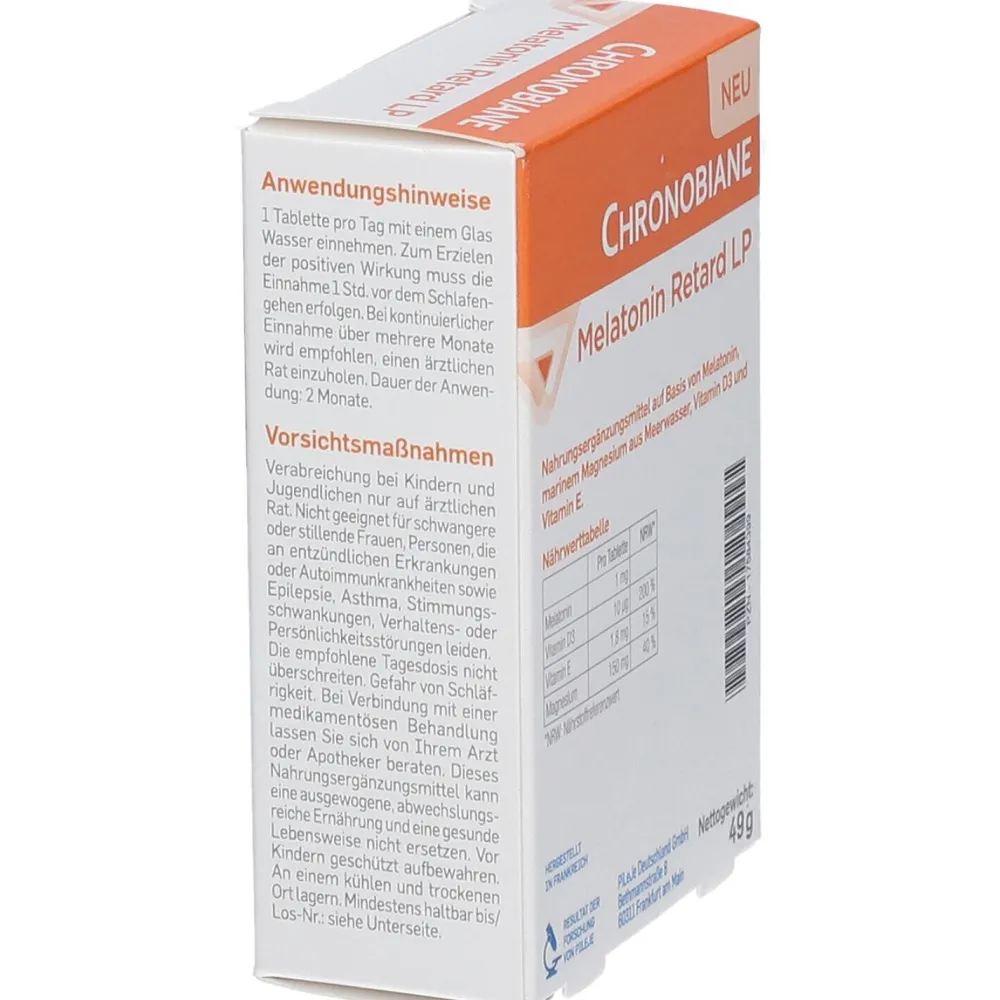 PiLeJe Chronobiane Melatonin Retard LP| Online