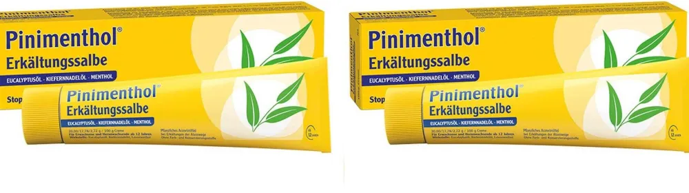 Pinimenthol® Erkältungssalbe ab 12 Jahren - mit Eucalyptusöl, Kiefernnadelöl und Menthol| Discount