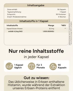 ® DAO Kapseln vegan - 1.000.000 HDU pro Kapsel - DAO-Enzym aus Erbsen><noscript><img width=
