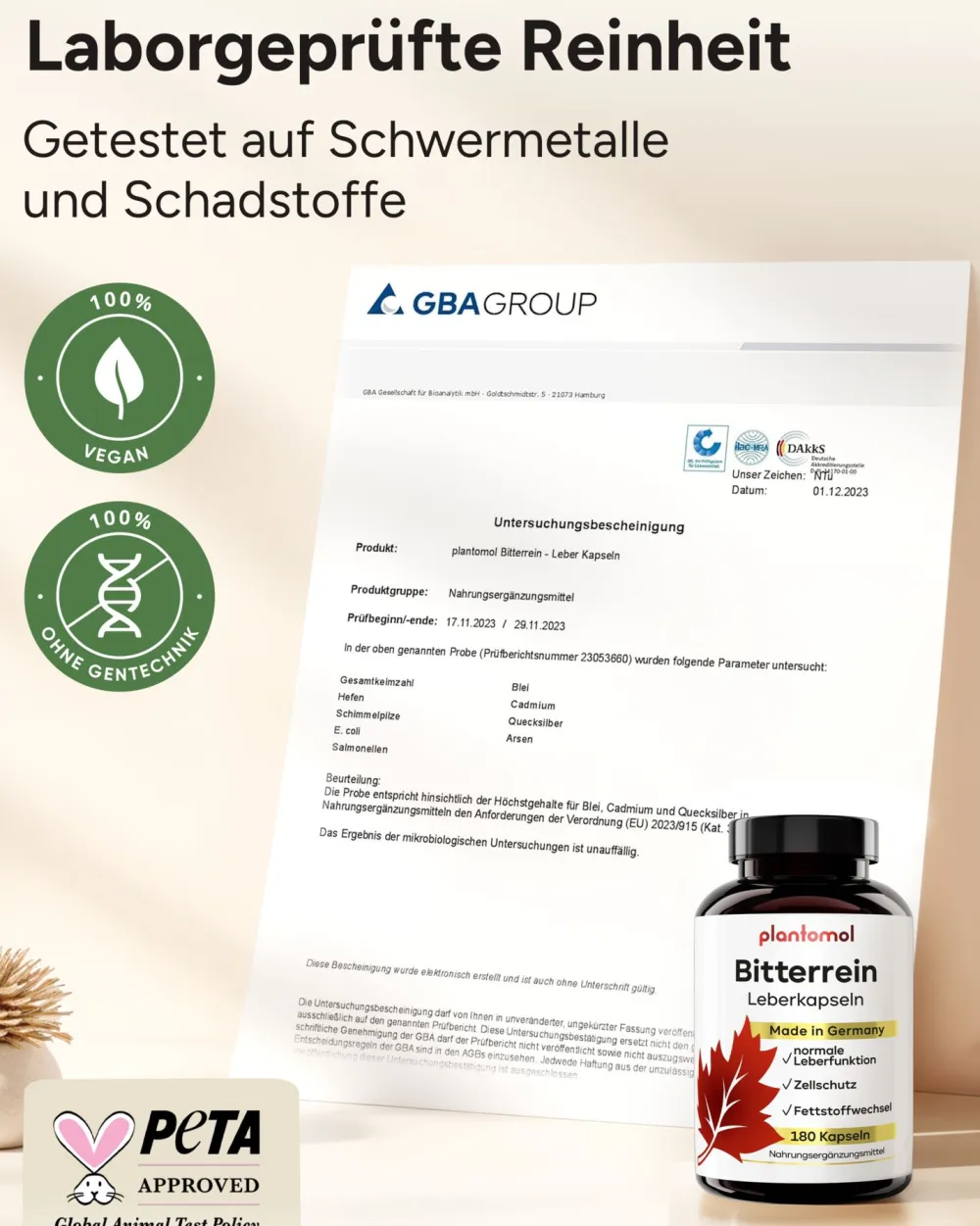 ® Leber Kur Kapseln mit Mariendistel Artischocke Löwenzahn & Cholin - Bitterrein|plantomol Online