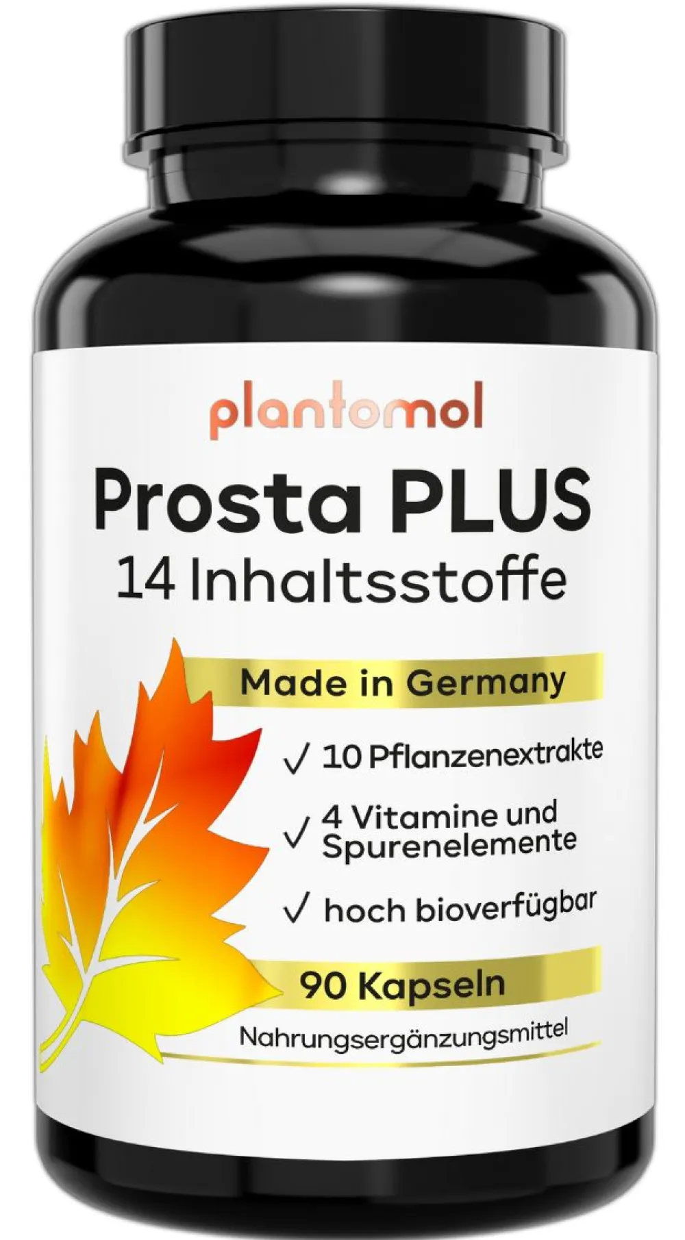 ® Prostata Komplex mit Kürbiskern Sägepalme Weidenröschen und 11 Weiteren - Prosta PLUS>plantomol Clearance