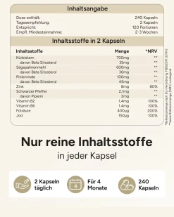 ® Prostata Komplex mit Kürbiskern Sägepalme Pinienrinde und 6 Weiteren - Prosta Fortuna><noscript><img width=