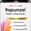 ® Rapunzel Haarkapseln - Haarvitamine mit Biotin Zink Selen Hirse - 26 Inhaltsstoffe>plantomol Discount