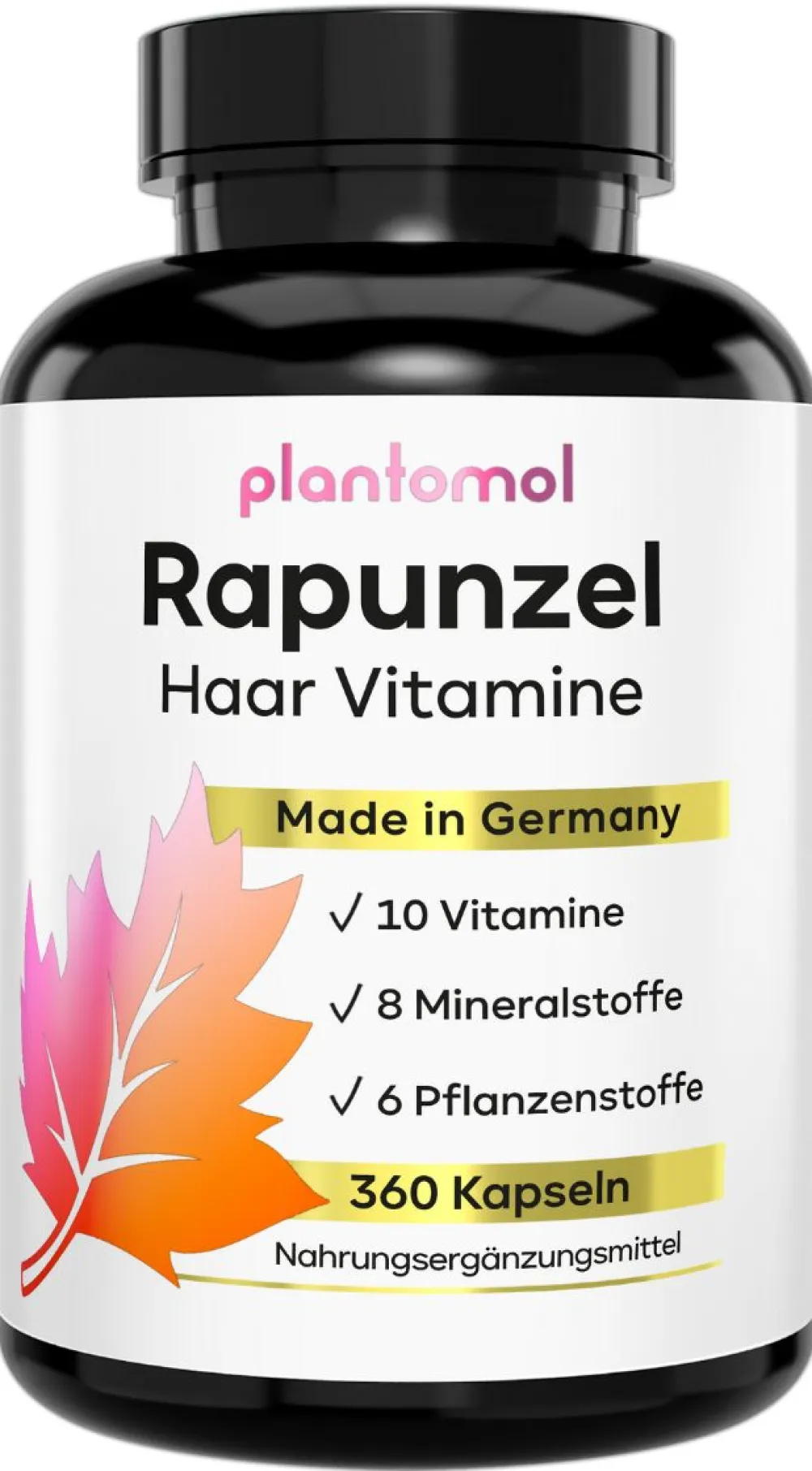 ® Rapunzel Haarkapseln - Haarvitamine mit Biotin Zink Selen Hirse - 26 Inhaltsstoffe>plantomol Discount