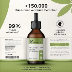 Vitamin K2 Menachinon 7 (MK-7) Tropfen>plantrition Sale