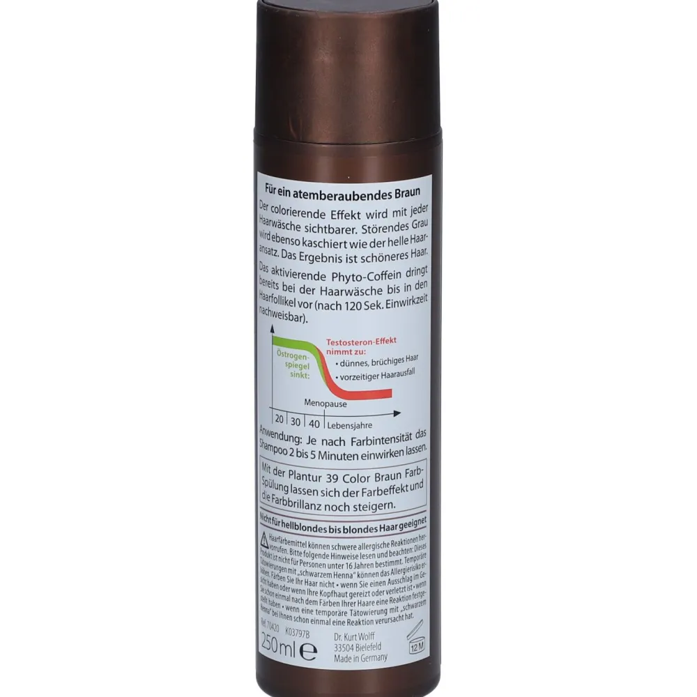 39 Color Braun Phyto-Coffein-Shampoo>Plantur Sale