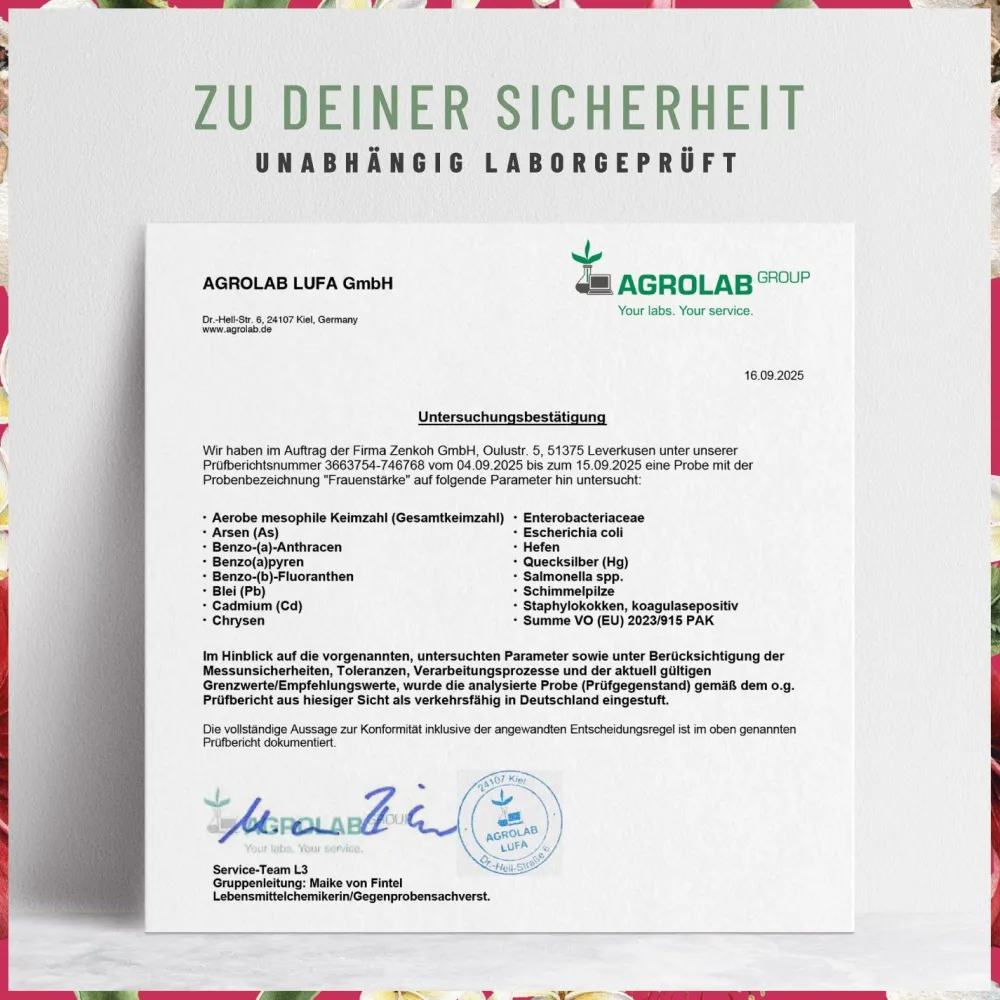 PMS Kapsel B12 Eisen Myo Inositol Mönchspfeffer Komplex 90 vegane Kapseln Frauenstärke ®|NATURTREU Outlet
