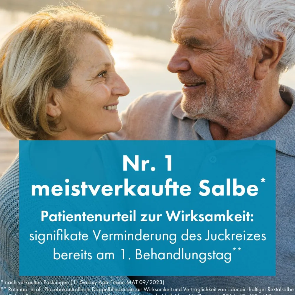 akut Hämorrhoidensalbe (Lidocain) bei starkem Juckreiz, Schmerzen im Analbereich, 50 g Salbe|Posterisan Hot
