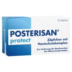 protect Hämorrhoidenzäpfchen bei Reizungen, als Hautschutz und zur Prophylaxe, 25 Stk>Posterisan Clearance
