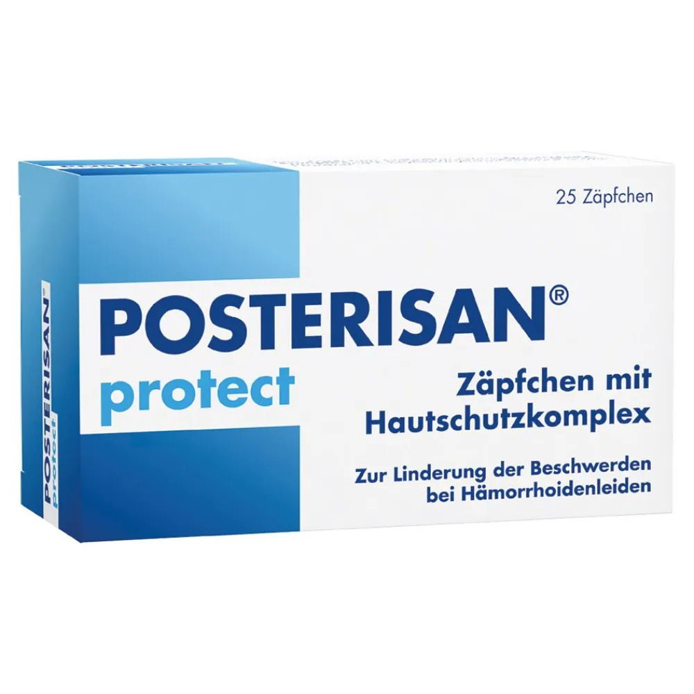 protect Hämorrhoidenzäpfchen bei Reizungen, als Hautschutz und zur Prophylaxe, 25 Stk>Posterisan Clearance