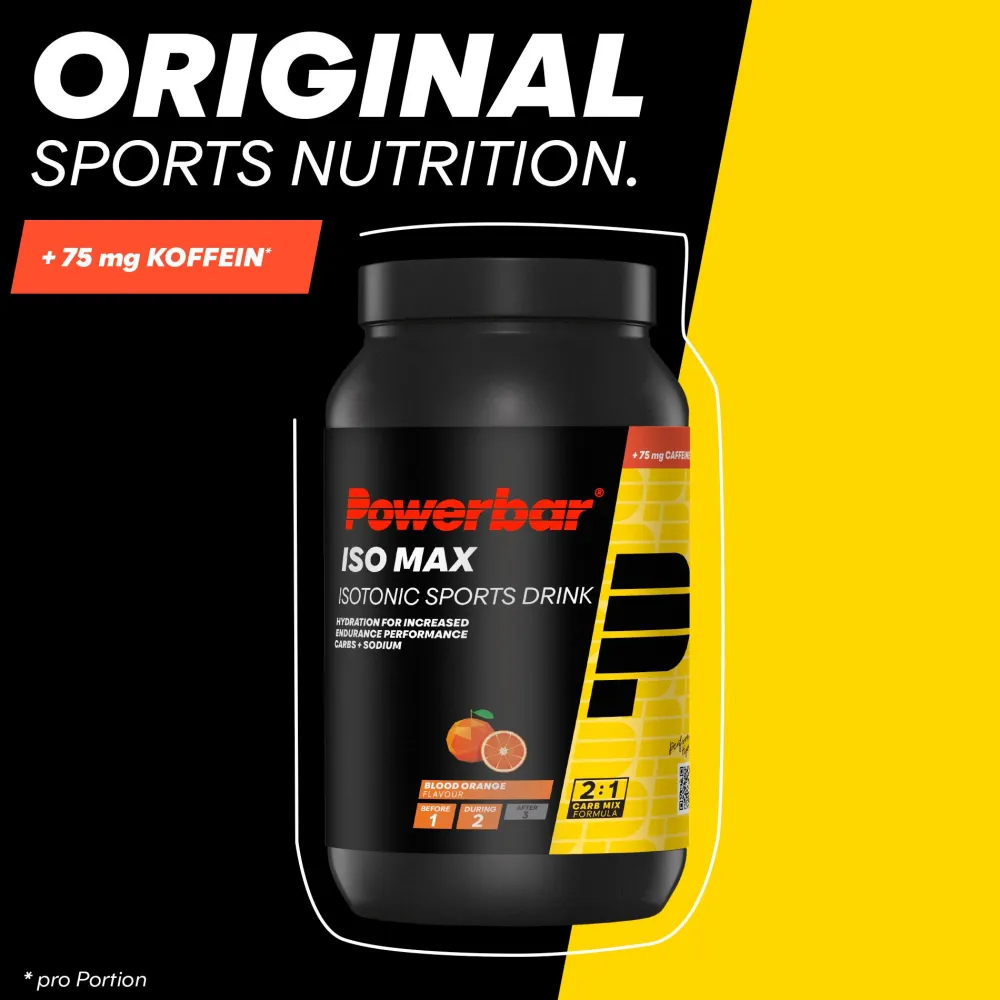 Powerbar Isomax - Blood Orange mit Koffein| Outlet