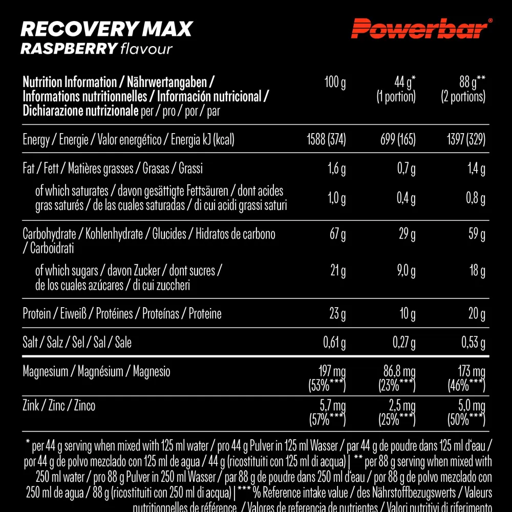 POWERBAR Recovery Max Himbeere Regenerations Whey Drink Pulver> Clearance