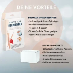 Premium Ohrenreiniger – Schonend Ohrenschmalz entfernen - Verbessertes Design| Hot