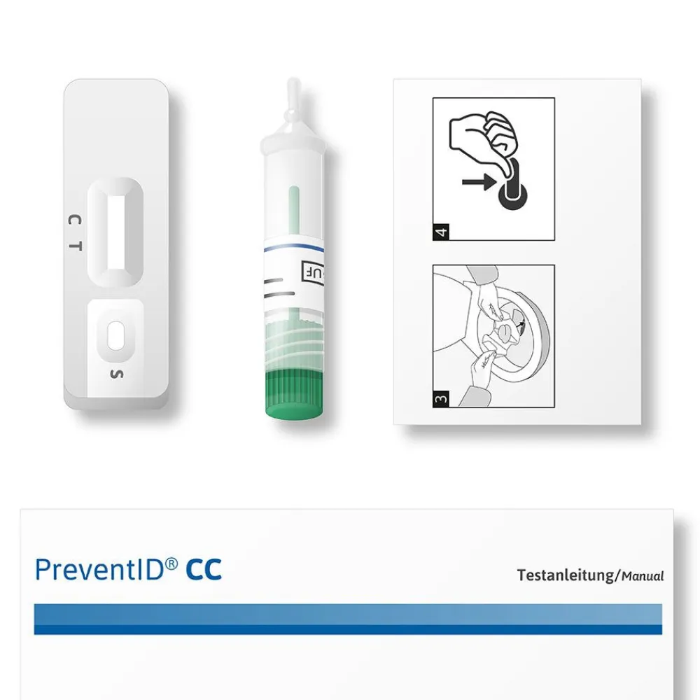 PreventID® CC Darmkrebs Vorsorge Früherkennung Selbsttest> Clearance