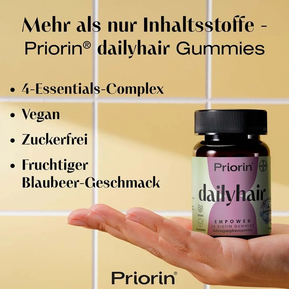 ® dailyhair EMPOWER – Biotin-Gummies für natürlich starke Haare>Priorin New