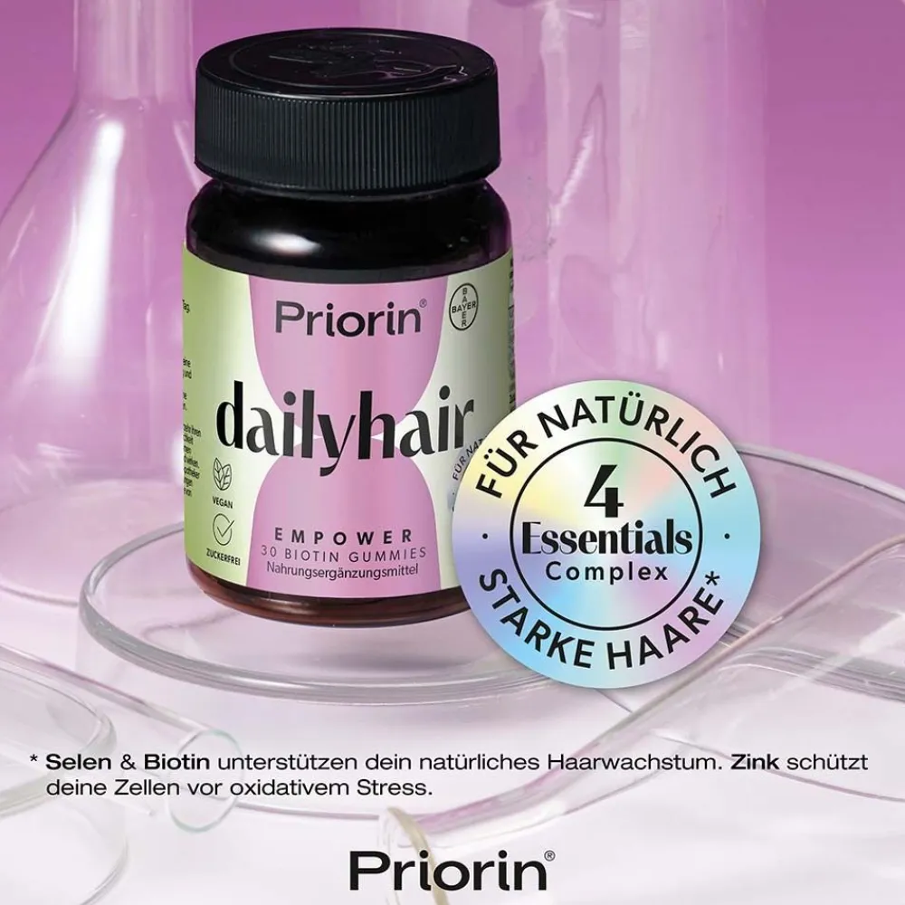 ® dailyhair EMPOWER – Biotin-Gummies für natürlich starke Haare>Priorin New