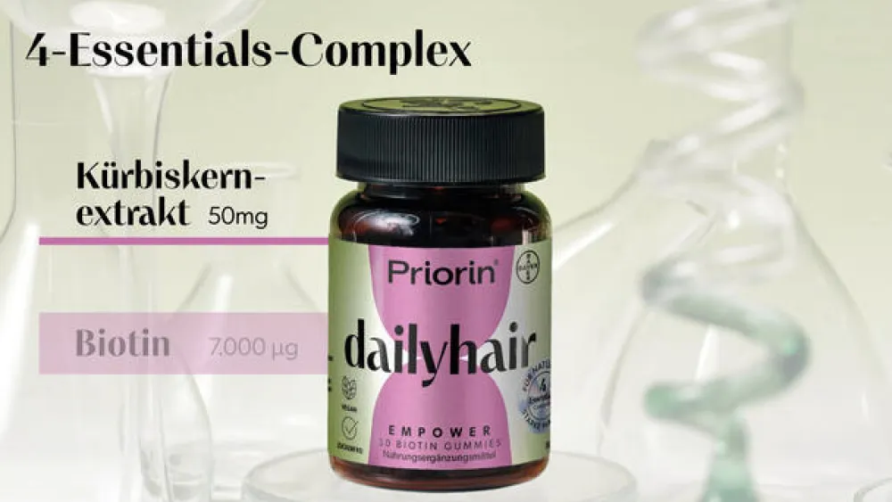 ® dailyhair EMPOWER – Biotin-Gummies für natürlich starke Haare>Priorin New