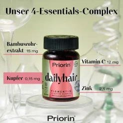 ® dailyhair PIGMENTIQ: Gummies, die die Haarfarbe strahlen lassen|Priorin Best
