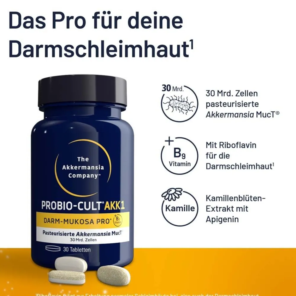 ProBio-Cult AKK1 Darm-Mukosa Pro mit 30 Mrd. pasteurisierten Akkermansia MucT®> Online