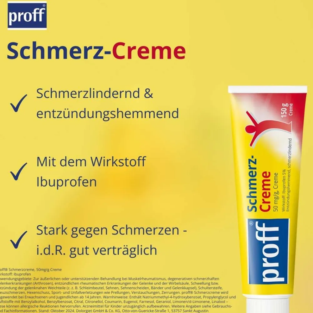 ® Schmerzcreme|Proff Sale