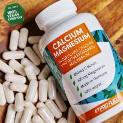- CALCIUM & MAGNESIUM Kapseln - hochdosiert mit 800mg Calcium & 400mg Magnesium 180 Kapseln|ProFuel Clearance