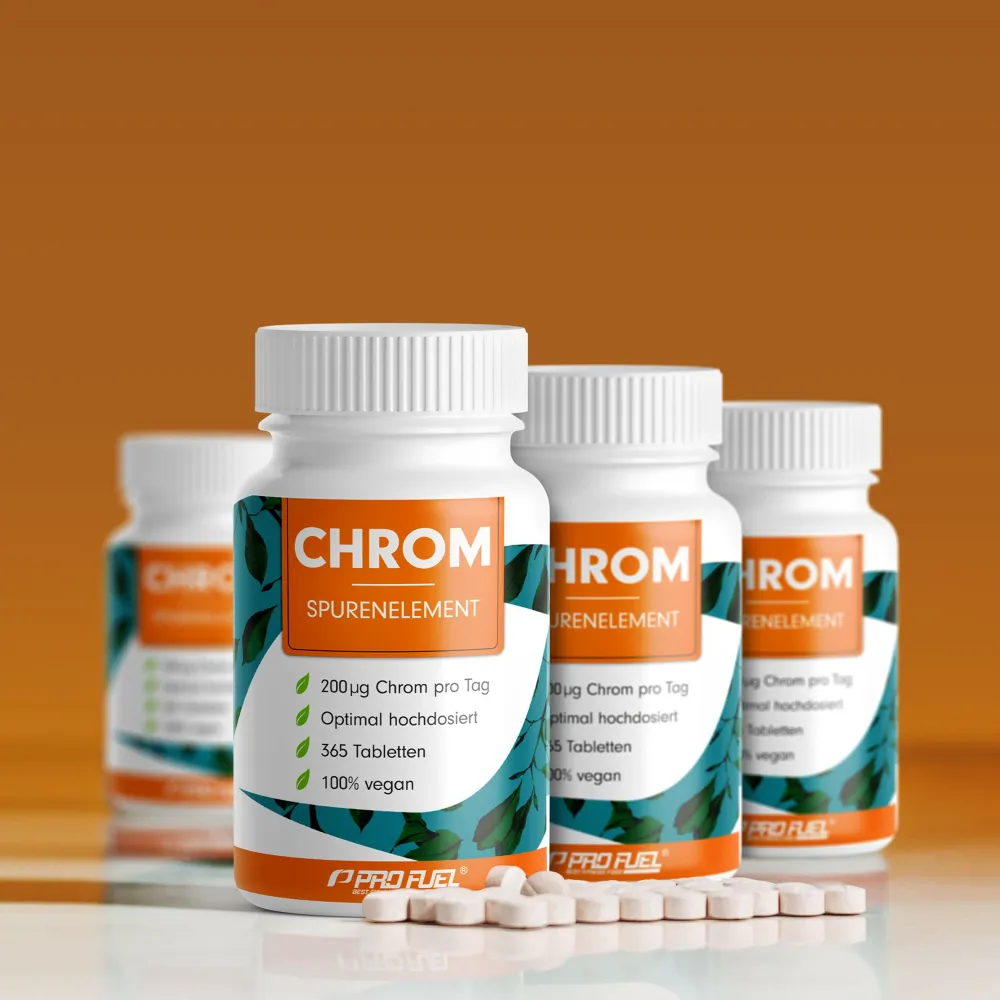 - Chrom Picolinat Tabletten mit 200 mcg Chrom - Unabhängig laborgeprüft>ProFuel Best