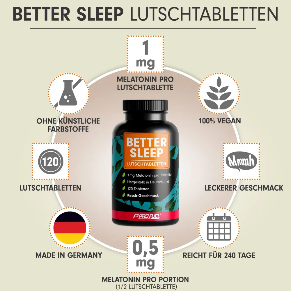- MELATONIN Lutschtabletten>ProFuel Outlet