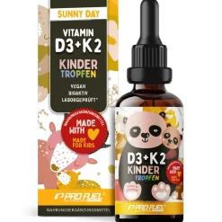 - Vitamin D3 + K2 KINDER Tropfen 1000x für 333 Tage|ProFuel