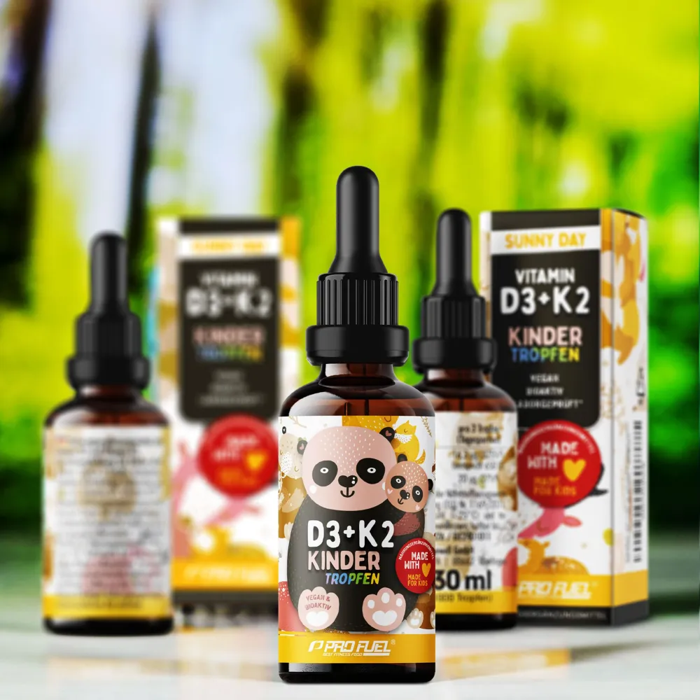 - Vitamin D3 + K2 KINDER Tropfen 1000x für 333 Tage|ProFuel