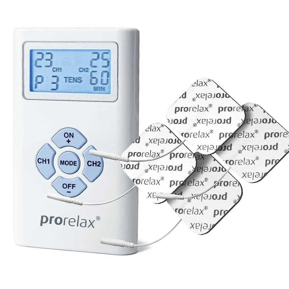 prorelax TENS EMS DuoElektrostimulationsgerät 2 Therapien mit einem Gerät|