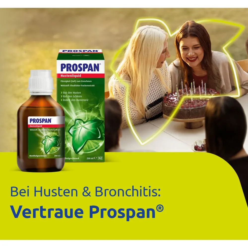 Hustenliquid für Erwachsene löst Husten und Schleim>Prospan Discount