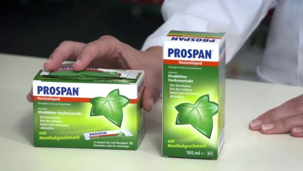 Hustenliquid für Erwachsene löst Husten und Schleim>Prospan Discount