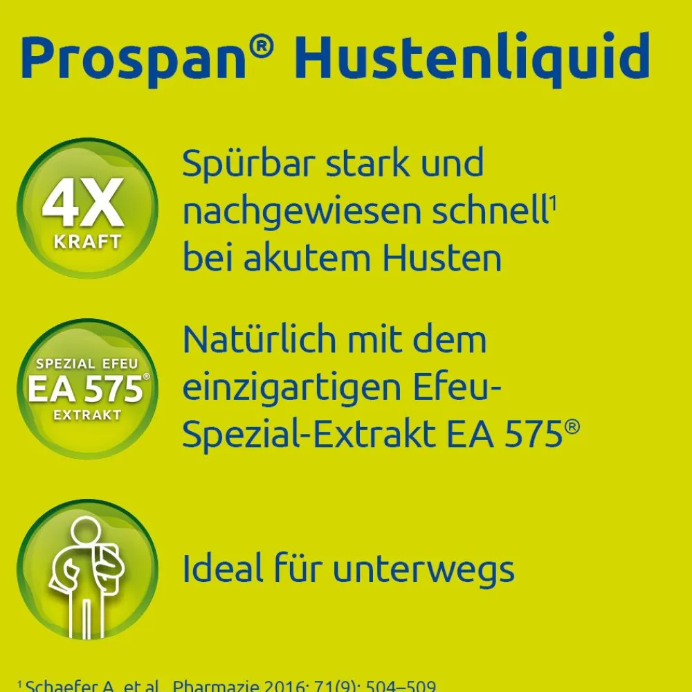 Hustenliquid im Stickbeutel ideal für unterwegs>Prospan