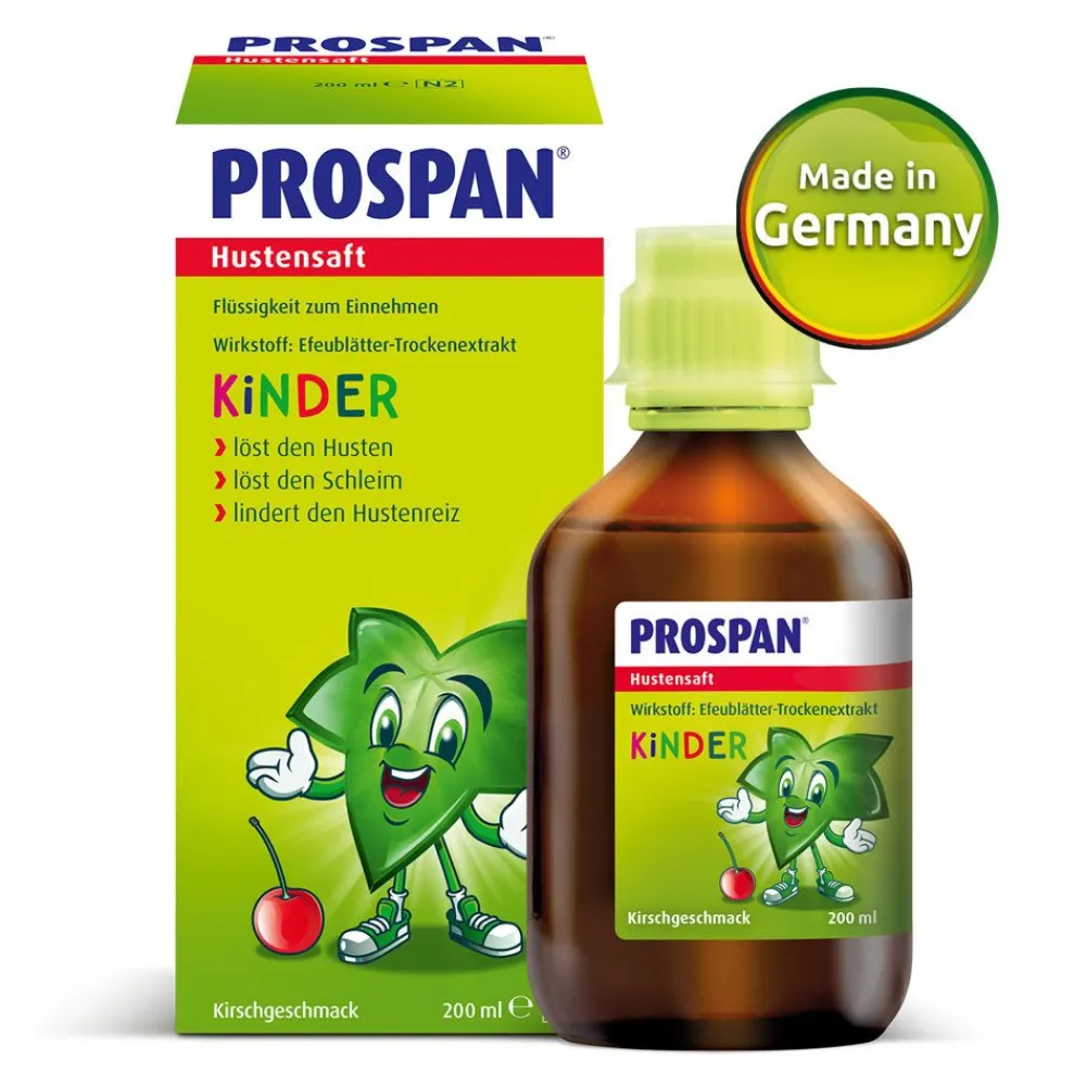Hustensaft bei Husten und Bronchitis für Kinder|Prospan Discount