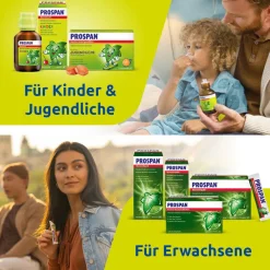 Hustensaft bei Husten und Bronchitis für Kinder|Prospan Discount