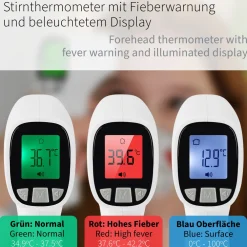 JPD-FR202 - Infrarot-Thermometer - Stirn & Oberflächen|pulox Best