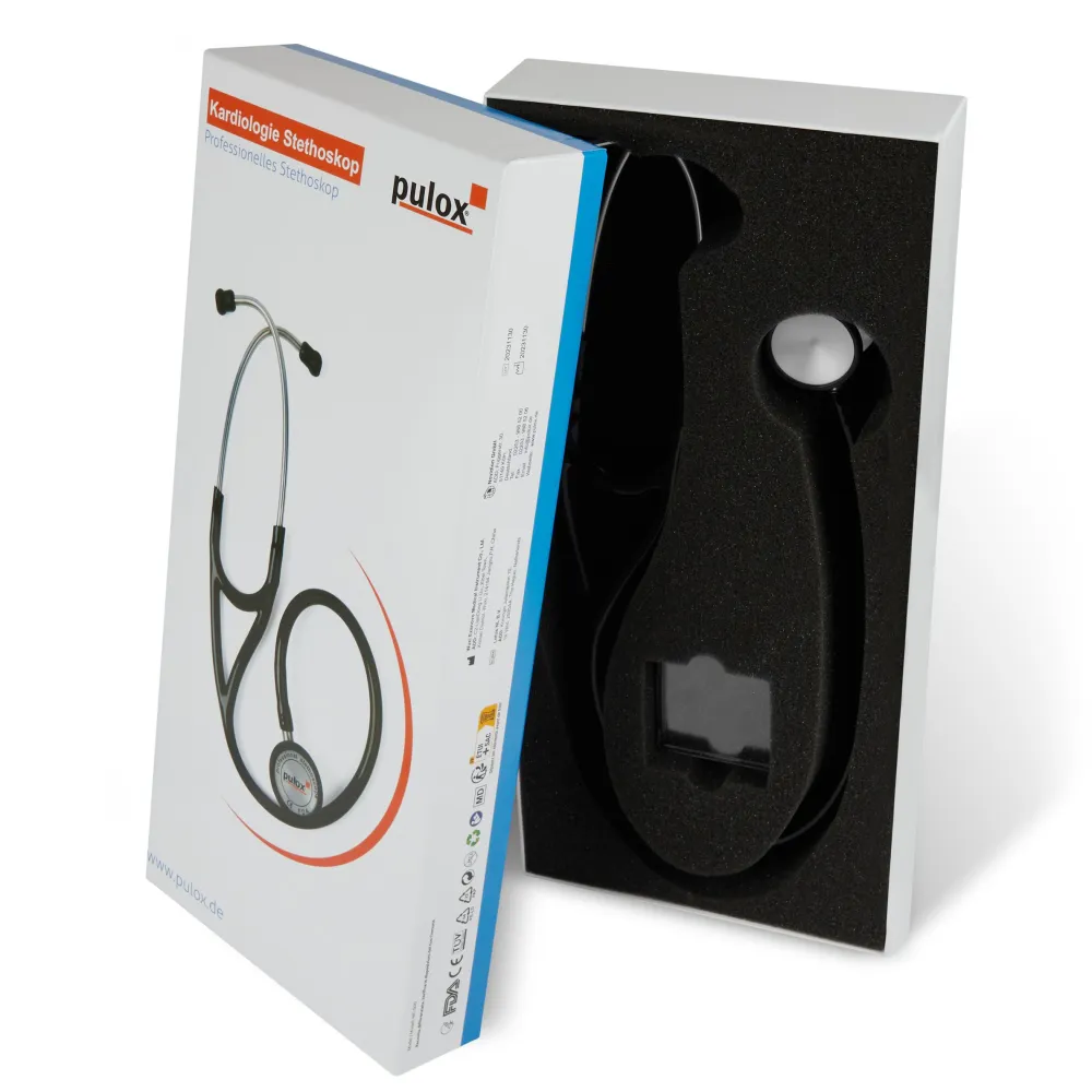 Kardiologie Stethoskop - Profi-Stethoskop mit Doppelkopf aus Edelstahl|pulox Outlet