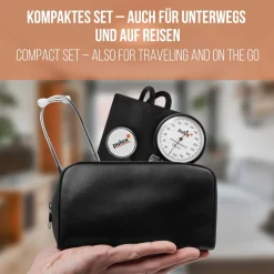 Manuelles Aneroid Blutdruckmessgerät & Flachkopf-Stethoskop im Set><noscript><img width=